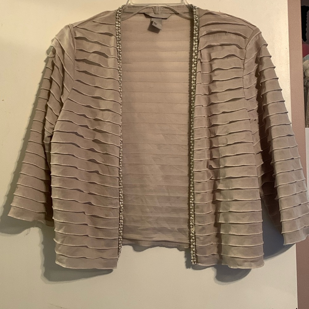 Pearl and Rhinestone Light Jacket